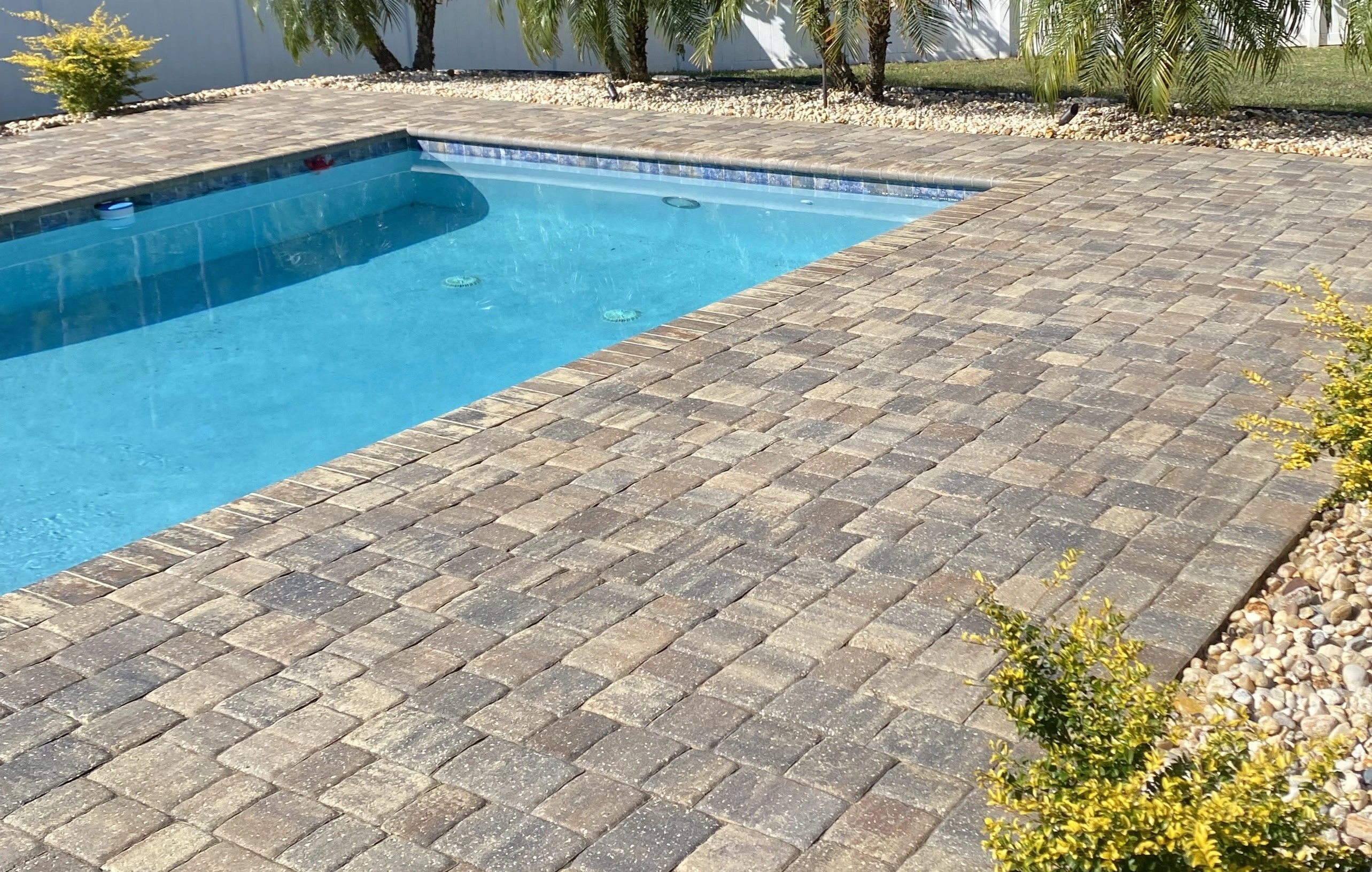 Before And After View Of Paver Sealing Restoring Curb Appeal